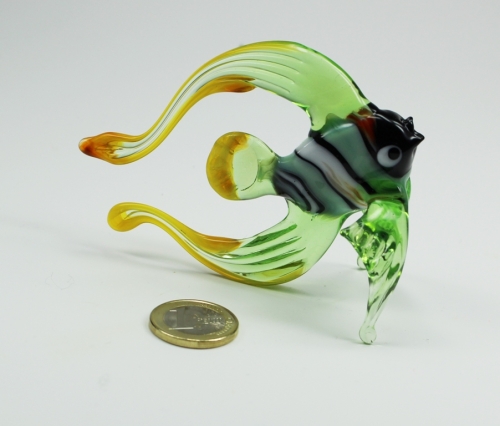Glasfigur Fisch grün