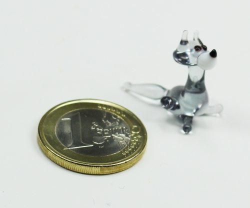 Mini Glasfigur Wolf