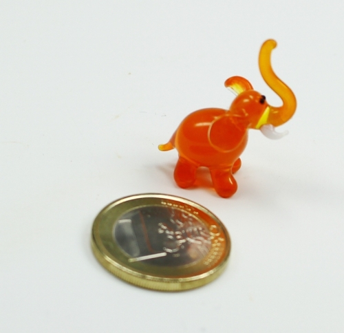 Mini Glasfigur Elefant