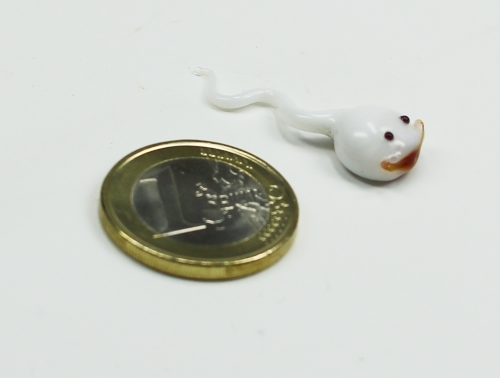 Mini Glasfigur Sperma