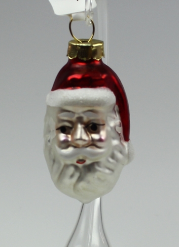 Baumschmuck Weihnachtsmann-Gesicht