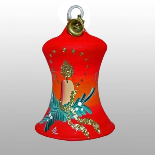 Miniatur Glas-Glocke Rote Sinfonie 5cm