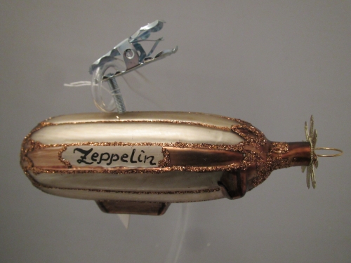 Baumschmuck Zeppelin bronzefarben