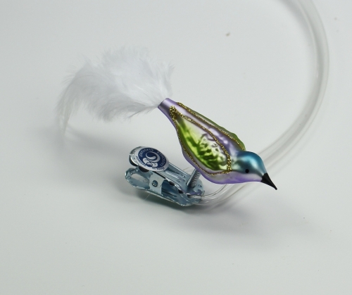 Vogel mini lila/grün