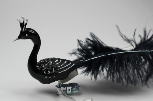 Baumschmuck - Zauberhafter Halsvogel schwarz