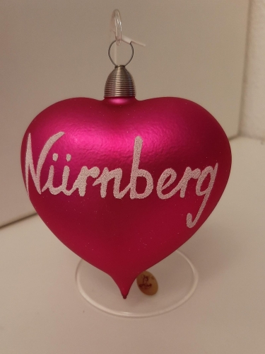 Baumschmuck Herz Nürnberg groß pink