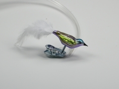 Vogel mini lila/grün