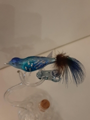 Vogel mini matt blau türkis